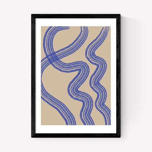 Blue Minimal Line