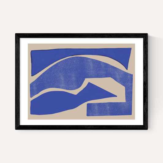 Blue Geometric Shape