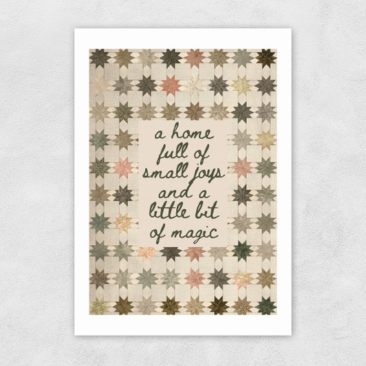 A Home Full Of Small Joys Unframed Print