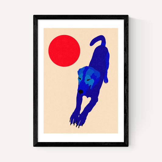 Blue Dog Red Moon