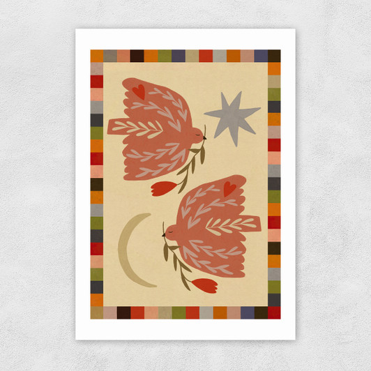 Love Birds Unframed Print