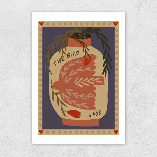 The Bird Vase Unframed Print
