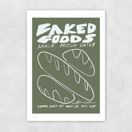 Baked Goods Unframed Print