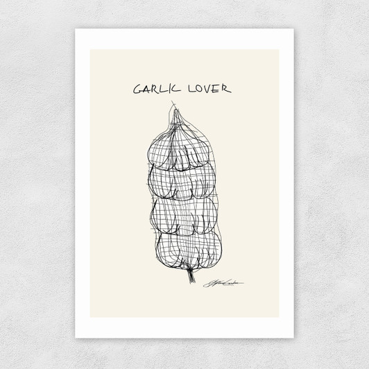 Garlic Lover Unframed Print