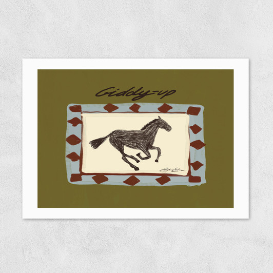 Giddy Up Unframed Print