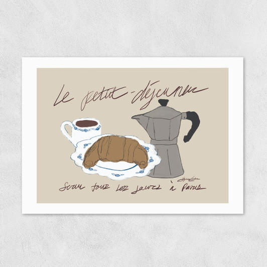 Le Petit Dejeuner Unframed Print