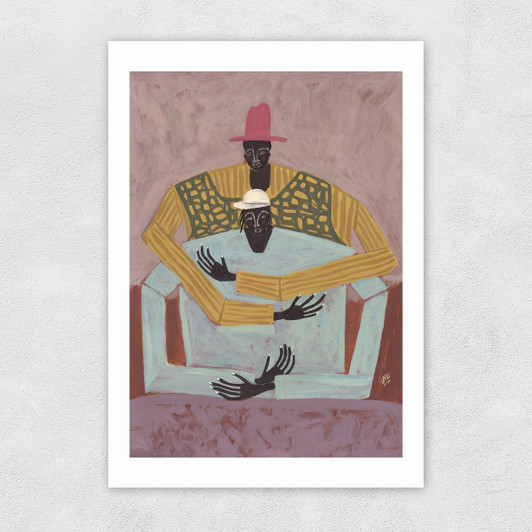 The Hug Unframed Print