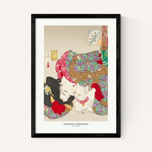 Woman With Pet by Tsukioka Yoshitoshi