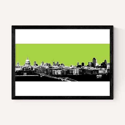 London Skyline (green)