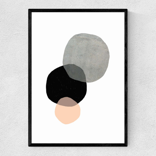 Circles Narrow Black Frame