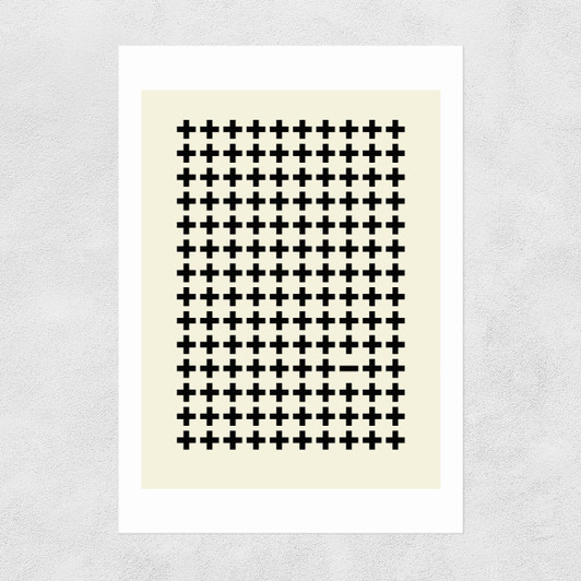 Plus Sign Unframed Print