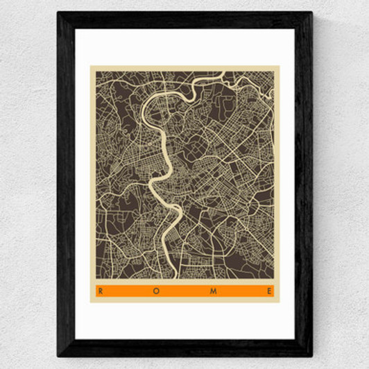 Rome by Jazzberry Blue Wide Black Frame