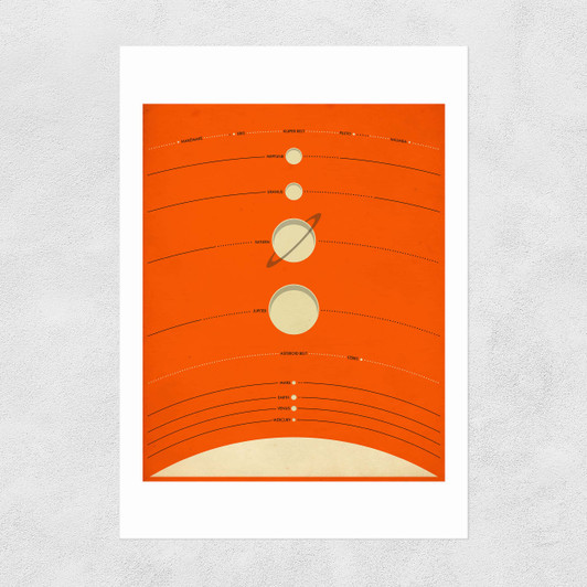 Solar System (orange) by Jazzberry Blue