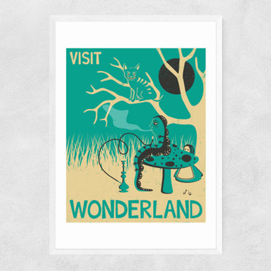 Wonderland by Jazzberry Blue Narrow White Frame