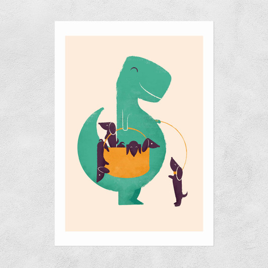 T-Rex and his Basketful of Wiener Dogs