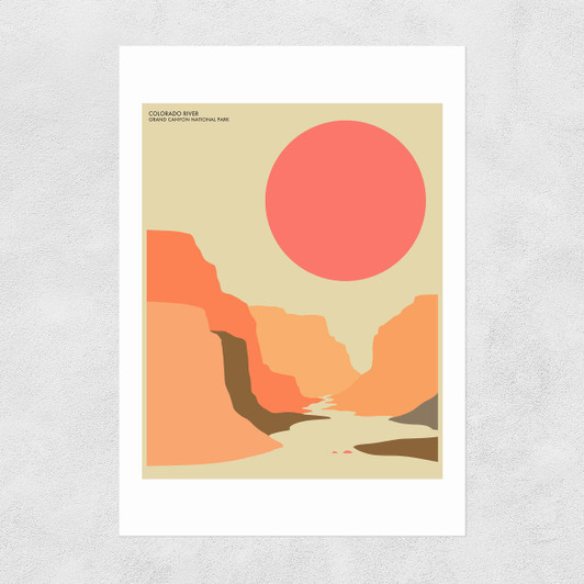 Grand Canyon by Jazzberry Blue Narrow Black Frame