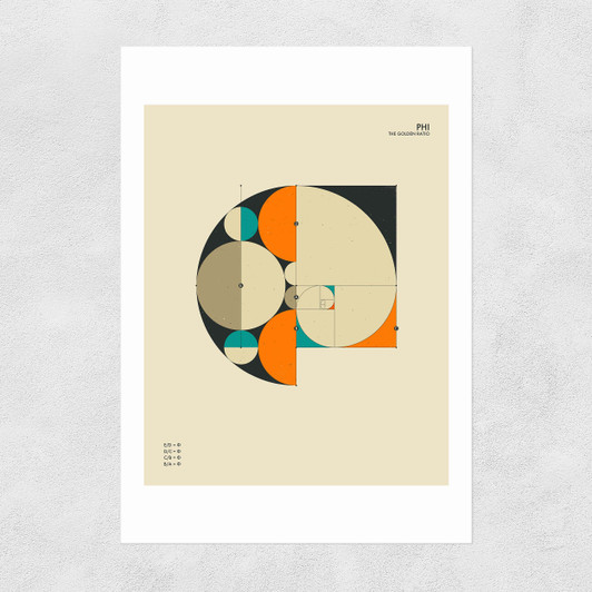 Phi by Jazzberry Blue Unframed Print