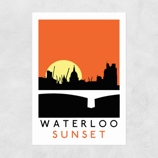 Waterloo Sunset by Indieprints Unframed Print