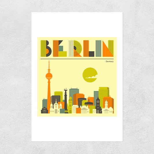 Berlin by Jazzberry Blue Unframed Print