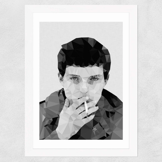 Ian Wide White Frame