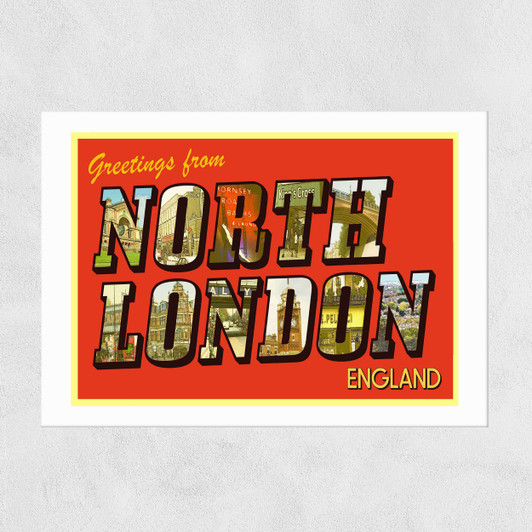 North London Unframed Print