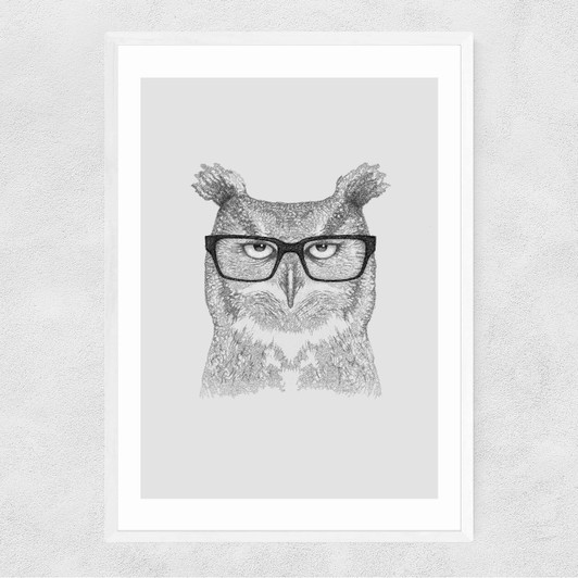 Earnest Narrow White Frame