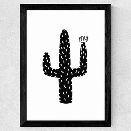 Cactus by Native State Wide Black Frame