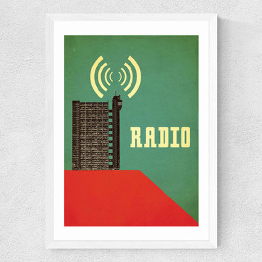 Trellick Radio Tower Medium White Frame