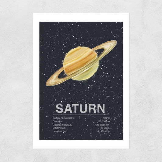 Saturn Narrow Black Frame