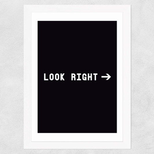 Look Right Wide White Frame