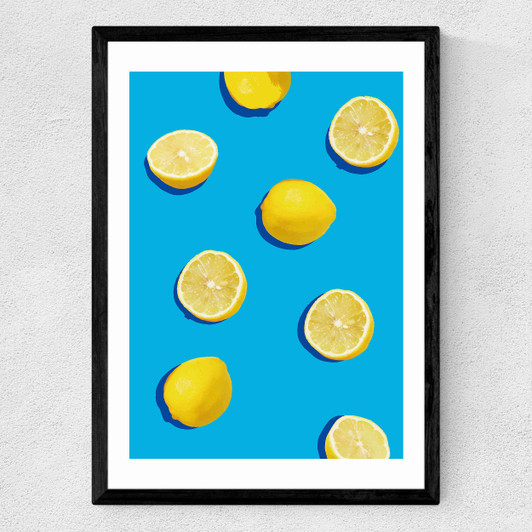 Lemons Medium Black Frame