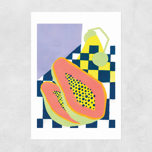 Papaya Power Unframed Print