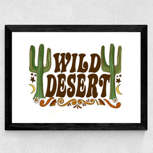 Wild Desert Wide Black Frame