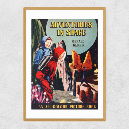 Adventures in Space Narrow Oak Frame