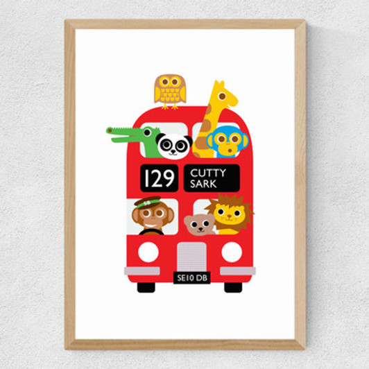 Cutty Sark Bus Zoo Medium Oak Frame