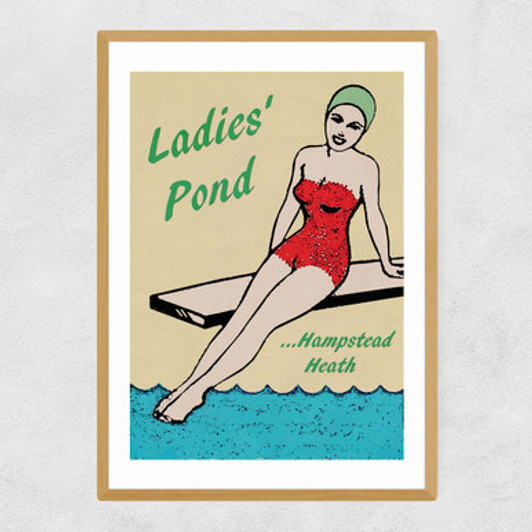 Ladies Pond Lido Narrow Oak Frame