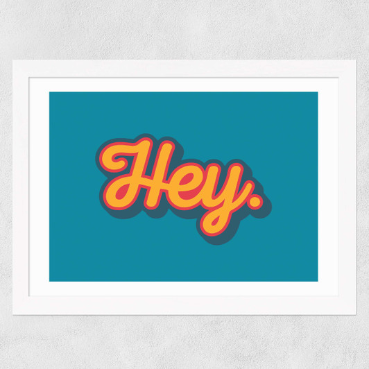 Hey Wide White Frame
