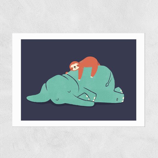 Snooze Unframed Print