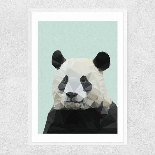 Panda by Studio Cockatoo Narrow White Frame