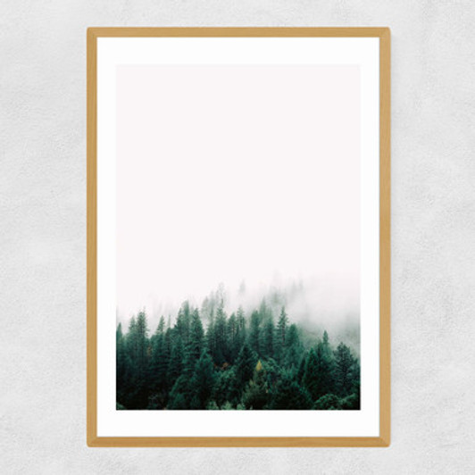 Forest Mist Narrow Oak Frame