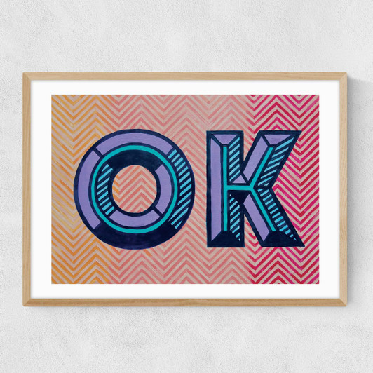Ok by Sophie Ward Narrow Oak Frame