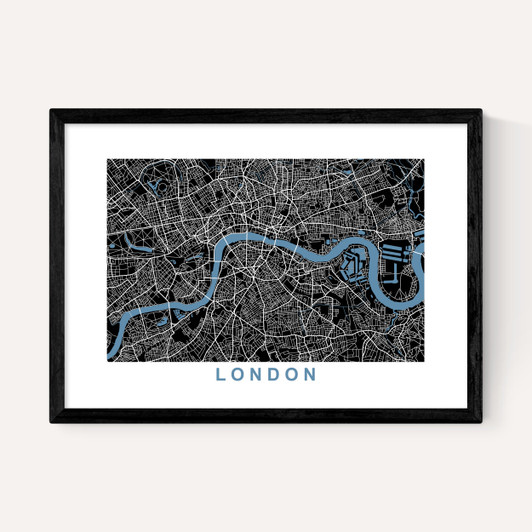 London Map Negative
