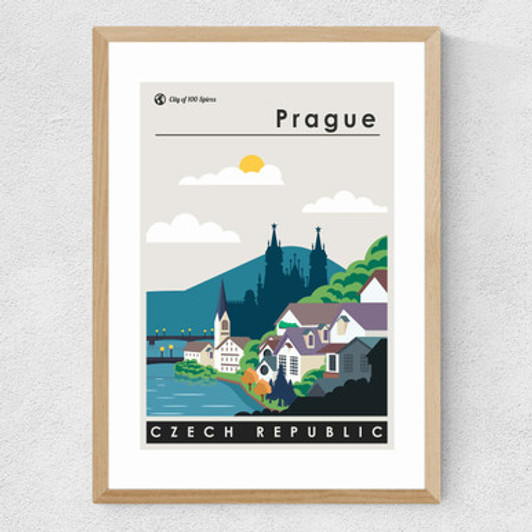 Prague Medium Oak Frame