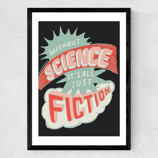 Science Fiction Medium Black Frame