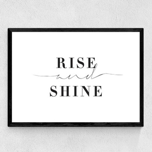 Rise and Shine by Honeymoon Hotel Medium Black Frame