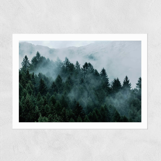 Foggy Hills Unframed Print