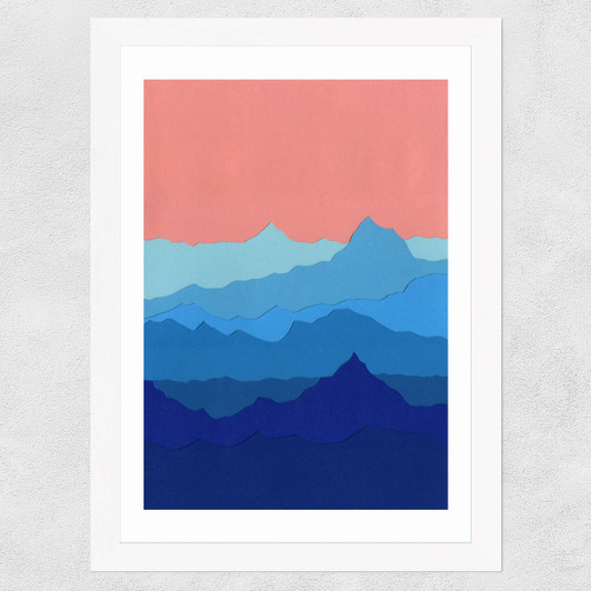Blue Mountains Wide White Frame