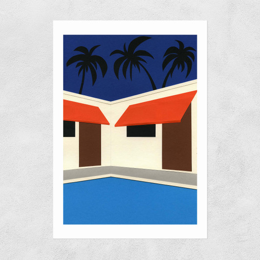Broadway Motel South Park Los Angeles II Unframed Print