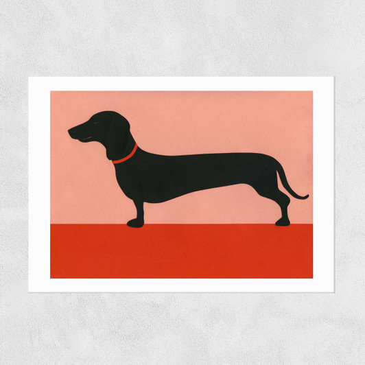 Dachshund Unframed Print