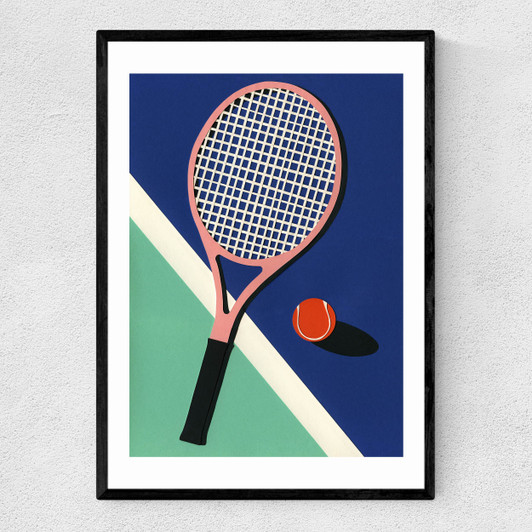 Malibu Tennis Club Narrow Black Frame